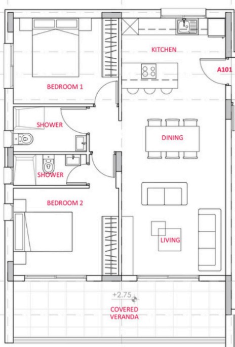 2 Bedroom Apartment For Sale in Kissonerga, Paphos
